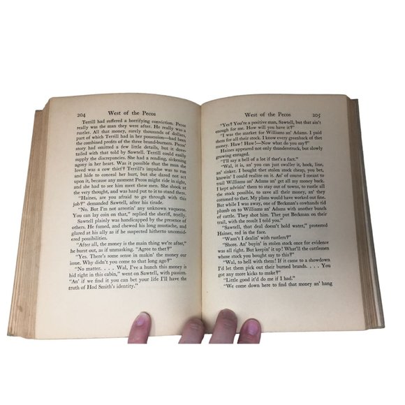 West of the Pecos by Zane Grey Hardcover Book - Picture 14 of 16